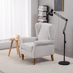 Coffee Table & Armchair Set, High-Back Wingback Chair - Image 9
