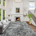 5x7 Area Rugs Washable Rug: Modern Abstract Living Room Rug Soft Anti-Skid Thin by GENTDRIZZ