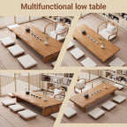 Japanese Tatami Wooden Coffee Table Palace Style Small Wooden Tables - Image 7