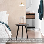 MH London Tri Pin Side Table I Handmade Natural Mango Wood, Naturally Moisture - Image 4
