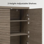 SICOTAS Buffet Cabinet with Storage Accent Sideboard Modern Credenza with Doors - Image 5