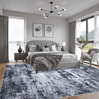 10x12 Area Rug Living Room Rug: Washable Modern Abstract Soft Thin Rug Indoor - Image 3