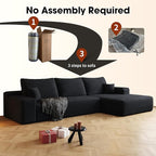 108" Sectional Couches for Living Room Cloud Couch Sofa - Image 7
