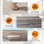 10-Seat Modern Patio Furniture Set - Image 7