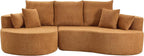 106'' Sectional Curved Sofa Sponge Couch - Image 7