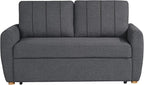 Serta Galway 66.5" Convertible Sleeper Loveseat, Full Size, Dreamcoil Comfort - Image 3