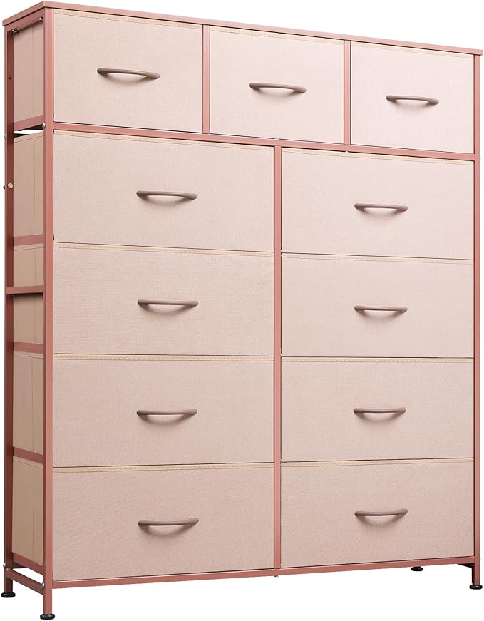 WLIVE Tall Dresser for Bedroom, Fabric Dresser Storage Tower, Chest of Drawers by WLIVE