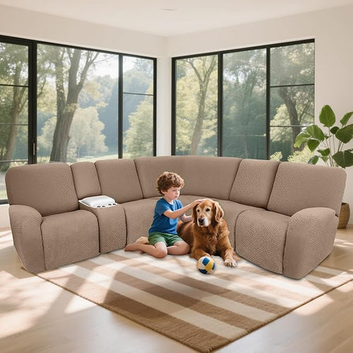 100% Waterproof Sectional Recliner Couch Covers - Image 2