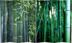 Red Lantern 6 ft. Tall Double Sided Bamboo Tree Canvas Room Divider 4 Panel 4 by RedLantern
