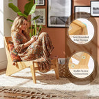 Furlide Rattan Chair 2Pcs, Mid Century Modern Accent Chair, Leisurely Reading - Image 5