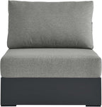 Modway Tahoe Aluminum Armless Patio Gray Modular Weather-Resistant - Image 6