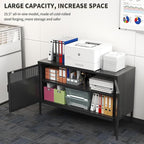 Black Metal Storage Cabinet - Image 4