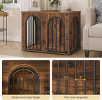 Hzuaneri 31.5'' Wooden Dog Crate Furniture, Indoor Dog Kennel Dogs Cage - Image 5