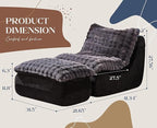 Hobestluk Sofa Couch Foam Sofa for Small Spaces Comfy Sofas - Image 2