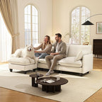Ihanherry 105" Modular Sectional Sofa, L-Shaped Cloud Couch - Image 3