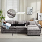 Oprisen 120" Modular Sectional Sofa, Comfy Cloud Couch Sectional Sofa - Image 5