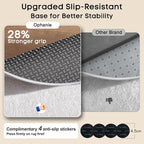 Ophanie Round Rug 4Ft White Circle Area Rug, Aesthetic Room Decor, Fluffy Fuzzy - Image 4