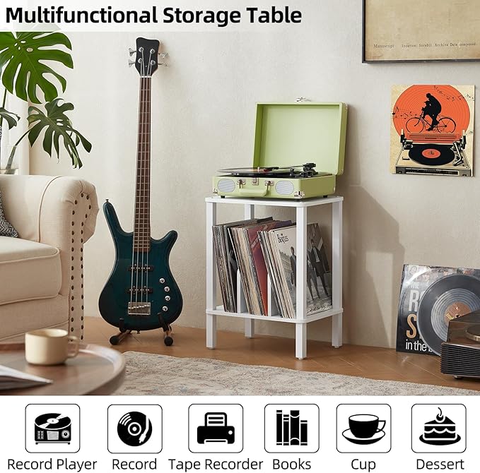 LELELINKY 2-Tier Record Player Stand - Image 7