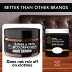 FORTIVO Leather Recoloring Balm, Color Restorer, Scratch Remover, Couch Paint - Image 4