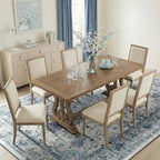 RELEANY Area Rugs 8'x10' Washable Non-Slip, Floral Vintage Distress Print - Image 3