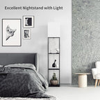 SUNMORY Floor Lamp with Shelves, Modern Square Standing Lamp with 3 Color - Image 5