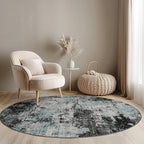 RELEANY Washable Area Rugs 4ft Non-Slip Modern Abstract Soft - Image 2