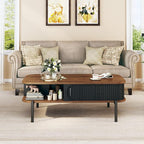 Coffee Table, 39.4" Mid Century Modern Coffee Tables - Image 7