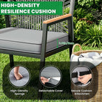 LIFERUN 3-Piece Patio Furniture Set, 2 Outdoor Rattan Chairs - Image 3