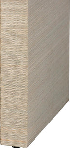 bali & pari Cielo Bohemian Woven Natural Grasscloth 3-Drawer Console Table - Image 9