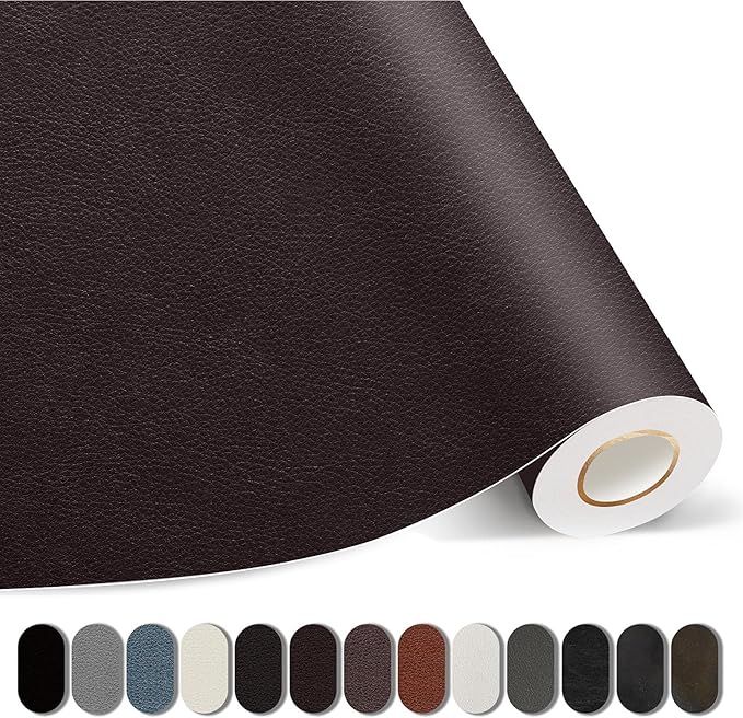 Leather Repair Patches, 17X237 Inch Self-Adhesive Leather Repair Tape, Stretch by GiveYourFurnitureaNewLife