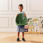 ECR4Kids Plastic Leaf Scoop Floor Rocker Seat, Classroom Furniture - Image 8