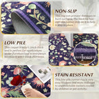 Purple Area Rugs for Living Room, Non-Slip 4x6 Vintage Rug for Bedroom - Image 3