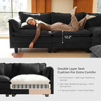 ELUCHANG Oversized 79" Modular Sectional Sofa Bed, Comfy Cloud Couch - Image 5