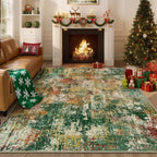 RELEANY Washable Area Rugs 3'x5' Non-Slip Modern Abstract Soft - Image 9