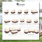 Patio Swivel Chair Cover 4 Pack, Waterproof Heavy Duty Patio Chair Covers - Image 2