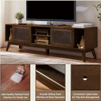 LKTART 68 Inch Mid Century Modern TV Stands - Image 6