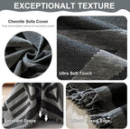 VClife Boho Couch Cover, Non Slip Chenille Furniture Protector - Image 5