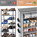 VTRIN Vertical Narrow Shoe Rack Organizer Tall Shoe Rack - Image 6