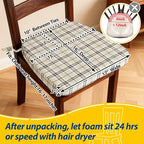 AAAAAcessories D-Shaped Chair Cushions, Machine-Washable Cover - Image 2