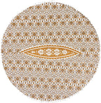 32" Brown White Floor Meditation Pillow Cushion Seating Throw Cover Hippie - Image 6