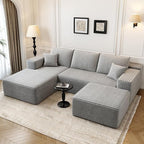107.5" Cloud Modular Sectional Couch by Settab