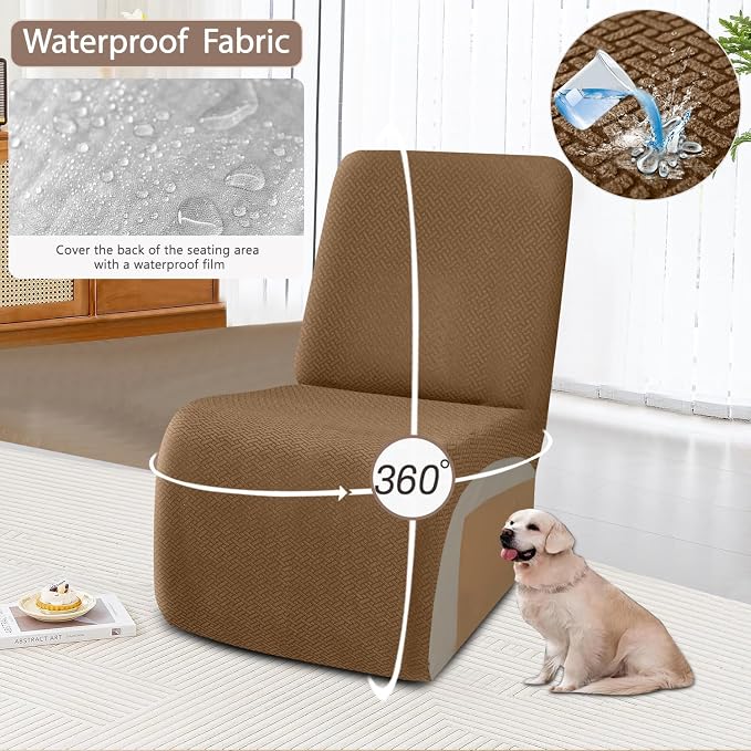 ALIECOM 100% Waterproof Recliner Sectional Couch Covers L Shape Stretch Corner - Image 4