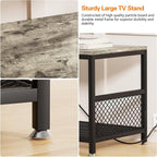 VECELO TV Stand with Power Outlets - Image 8