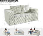 Modular Sectional Sofa 2 Seater Loveseat Modular Couch - Image 2