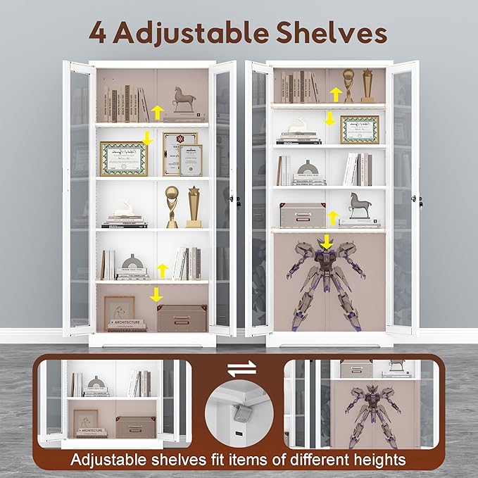 UNICOLY Lockable Display Cabinet - Image 7