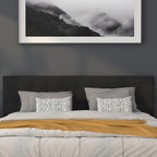 Flash Furniture Bedford Tufted Upholstered King Size Headboard in Black Fabric - Image 5