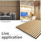Art3d 4 Pack 47.2 x 23.6in. Wood Slat Acoustic Panels - Image 3
