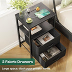 Huuger Nightstands Set of 2, End Tables - Image 5