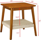 Mid-Century Modern Boho Side Table - Image 3