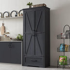 Farmhouse Kitchen Pantry Cabinet by JXQLINGMUFurniture